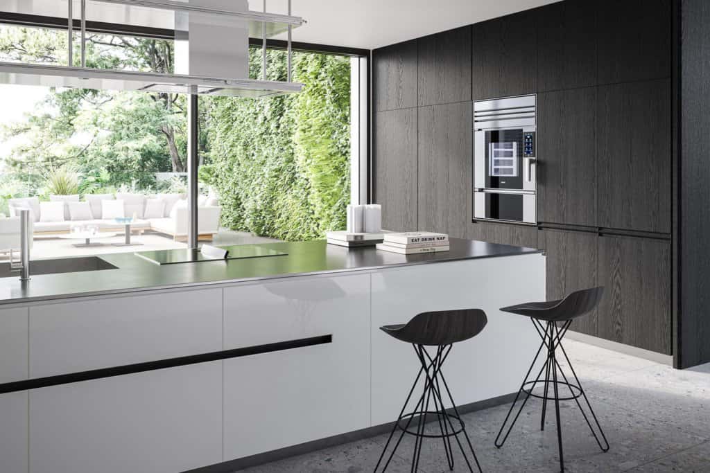 Milano'da Unox Casa'nın entegre fırını ile modern daire.