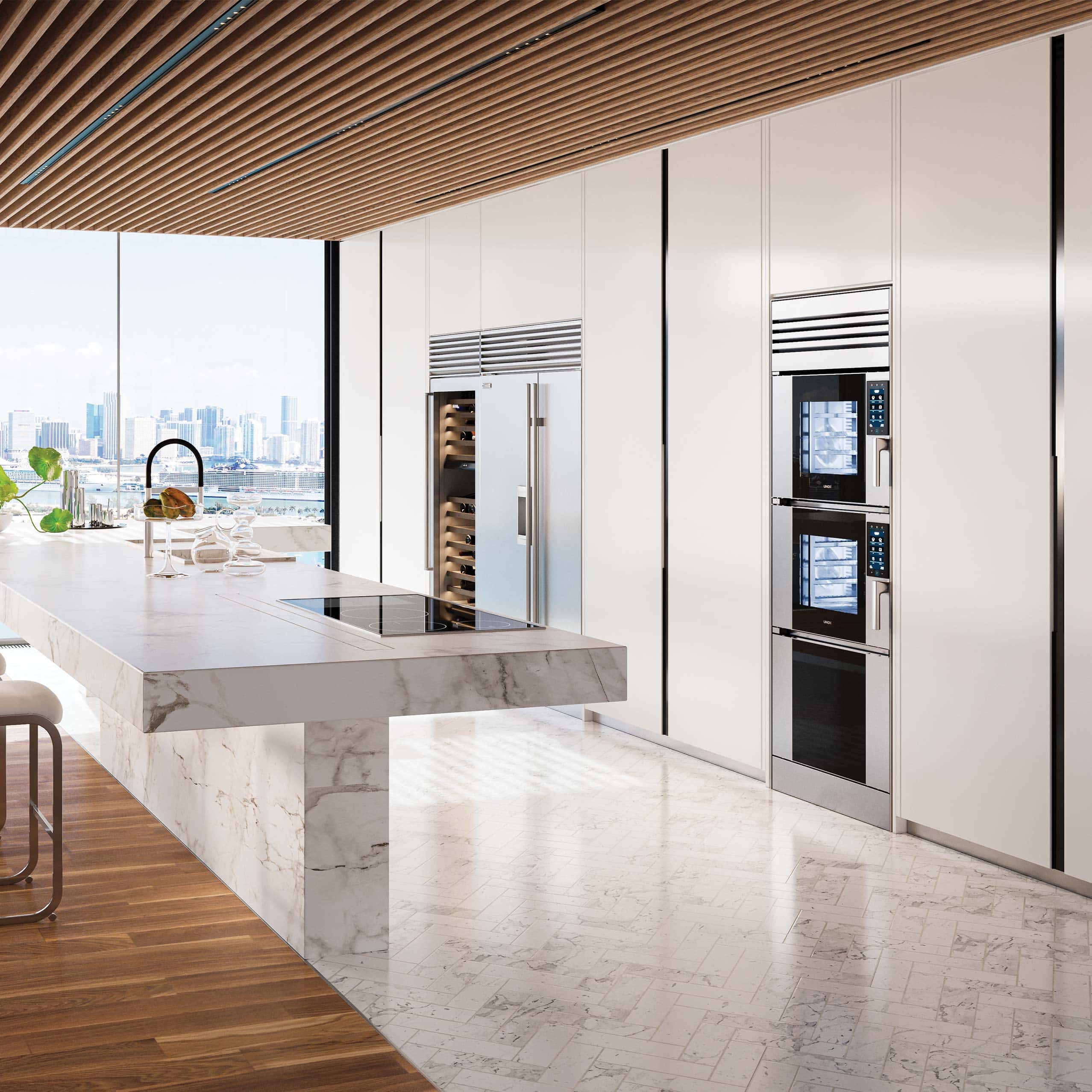 Unox Casa SuperOven Model 1: paslanmaz çelik kaplamalı lüks çift hazneli akıllı fırın, üst düzey konut mutfakları için en iyi tercihtir